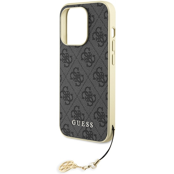 Etui Guess GUHCP15LGF4GGR iPhone 15 Pro 6.1" szary/grey hardcase 4G Charms Collection Case