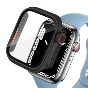 Etui Tech-protect Defense360 Apple Watch 7 / 8 (45 mm) Black/orange Case