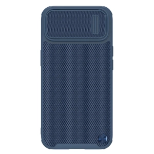 Nillkin Textured S Case etui iPhone 14 Plus pancerny pokrowiec z osłoną na aparat niebieskie