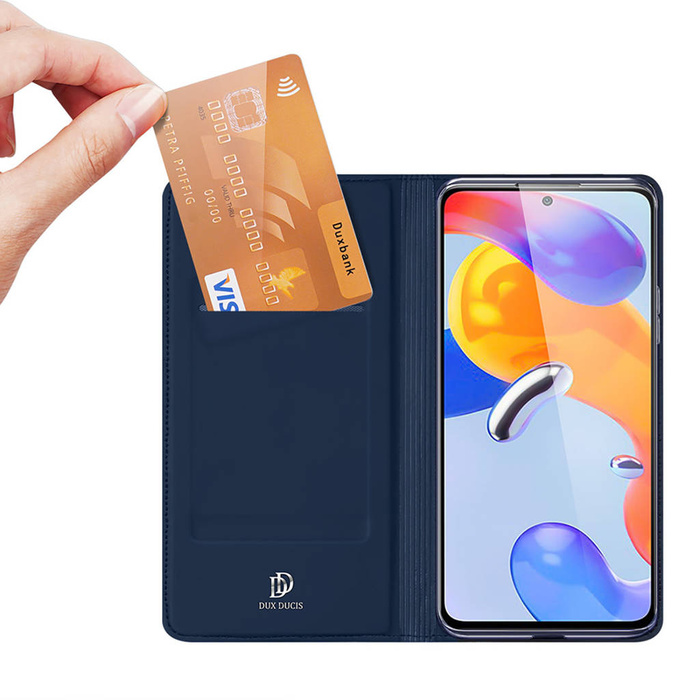 Dux Ducis Skin Pro kabura etui pokrowiec z klapką Xiaomi Redmi Note 11 Pro+ 5G / 11 Pro 5G / 11 Pro niebieski