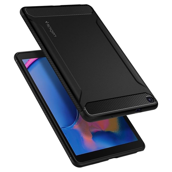 Etui SPIGEN Rugged Armor Galaxy Tab A 8.0 S-Pen 2019 P200/P205 Matte Black Czarne Case