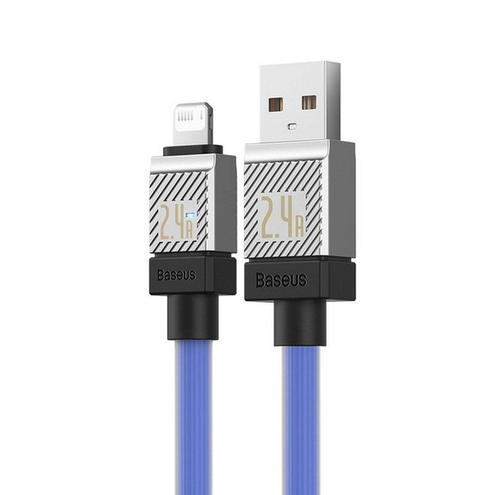 BASEUS kabel USB do Apple Lightning 8-pin CoolPlay 2,4A 2m niebieski CAKW000503