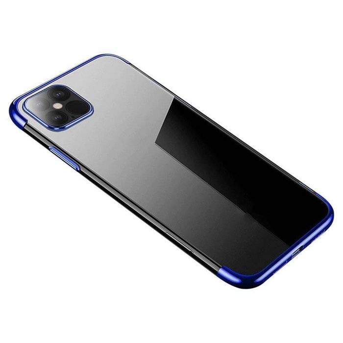 ETUI Clear Color case żelowy pokrowiec etui z metaliczną ramką Samsung Galaxy A33 5G niebieski CASE