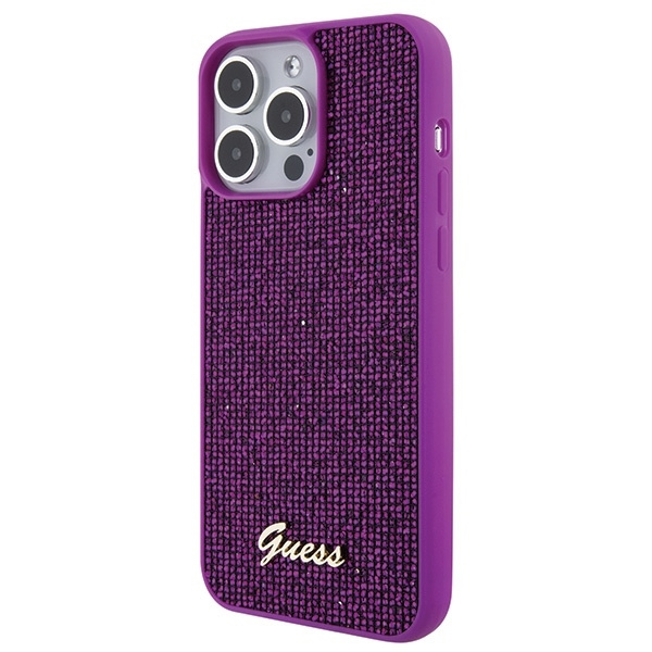 Etui Guess GUHCP15XPMSDGSF iPhone 15 Pro Max 6.7" fuksja/fuschia hardcase Disco Metal Script Case