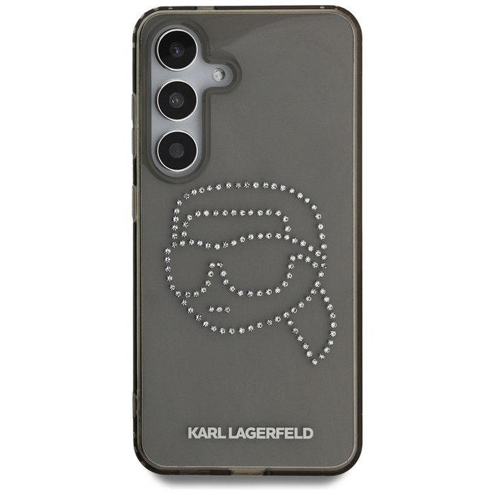 Etui Karl Lagerfeld Rhinestones Karl      Head Logo do Samsung Galaxy S25 czarny