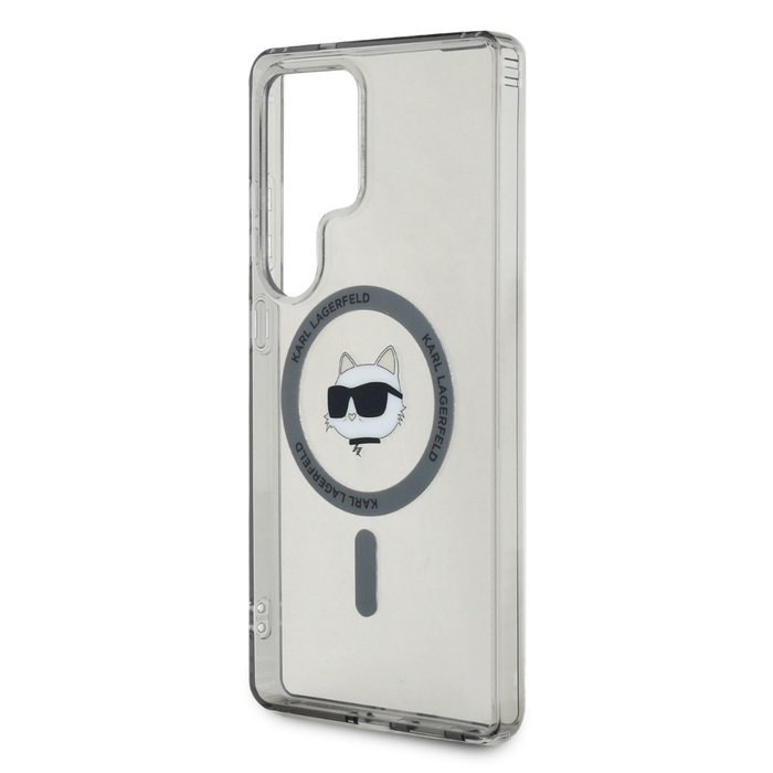 Etui Karl Lagerfeld Button Choupette      Head Printed Logo MagSafe do Samsung Galaxy S25 Ultra czarny