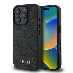 Etui Guess iPhone 16 Pro czarny/black HC PU 4G Classic