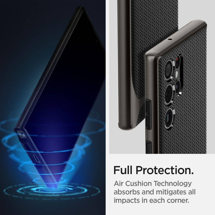 ETUI Spigen S22 ULTRA Neo Hybrid Gunmetal Czarny Case