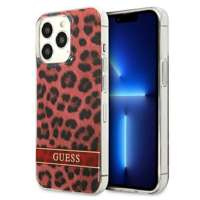 Etui GUESS Apple iPhone 13 13 Pro Leopard Czerwony Hardcase