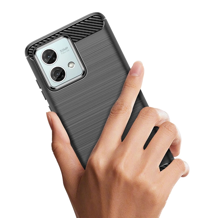 Etui Carbon Case do Motorola Moto G84 - czarne