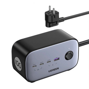 Listwa zasilająca  EU UGREEN CD270, 3x USB-C, 1x USB-A , 2x AC, 100W, 1.8m Kabel USB-C do Micro USB UGREEN 15232, 1m (czarny)