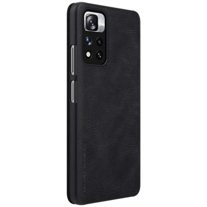 Etui Nillkin Qin Case do Xiaomi Redmi Note 11 Pro+ (China) / Redmi Note 11 Pro (China) / Mi11i HyperCharge z klapką - czarne