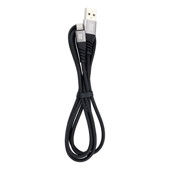 BLUE STAR kabel z oplotem 2,4A USB A do Lightning TFK-DC-003 1,2 m czarny