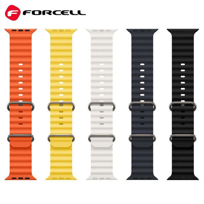 FORCELL F-DESIGN FA12 pasek do APPLE Watch 38 / 40 / 41 mm biały