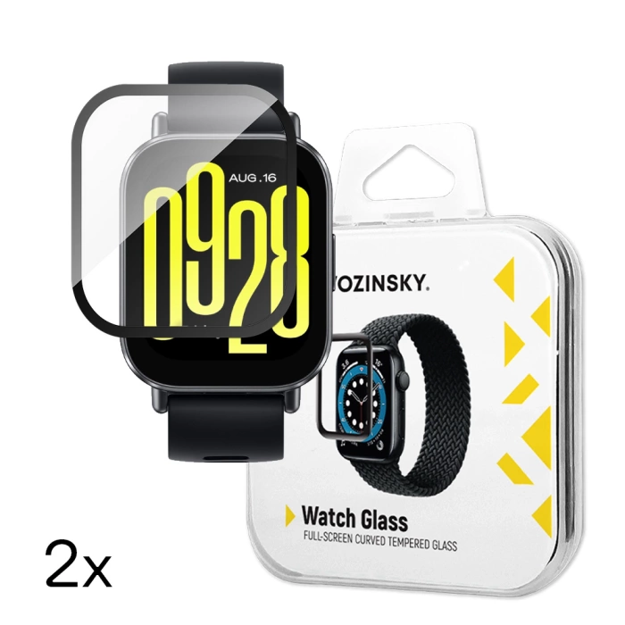 Szkło hartowane Wozinsky Full Glue do Xiaomi Redmi Watch 4 (2 szt.)