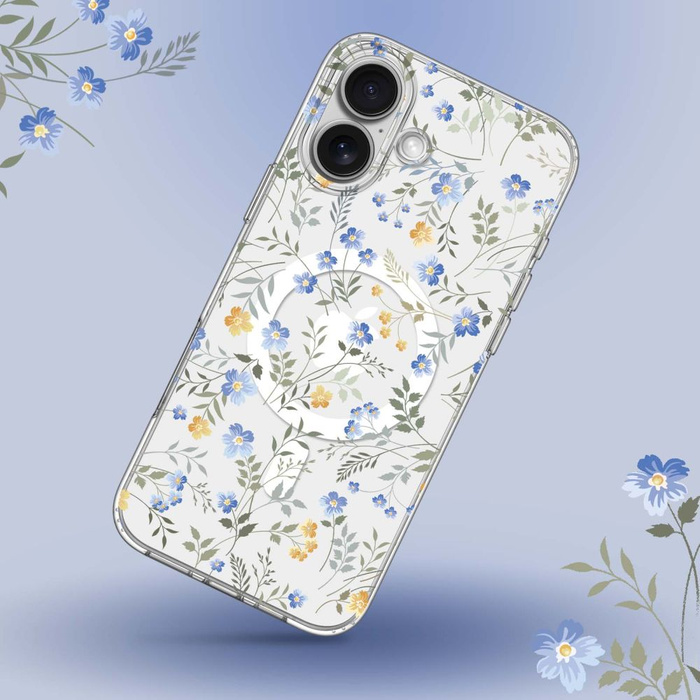 ETUI TECH-PROTECT MAGMOOD MAGSAFE IPHONE 16 SPRING FLOWERS