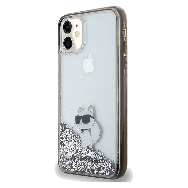 Etui Karl Lagerfeld KLHCN61LKCNSK iPhone 11 / Xr 6.1" transparent hardcase Liquid Glitter Choupette Case