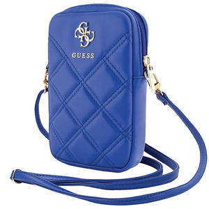 Guess Torebka GUWBZPSQSSGB niebieski/blue Zip Quilted 4G