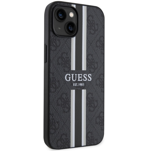 Etui Guess GUHMP14SP4RPSK iPhone 14 6,1" czarny/black hardcase 4G Printed Stripes MagSafe Case