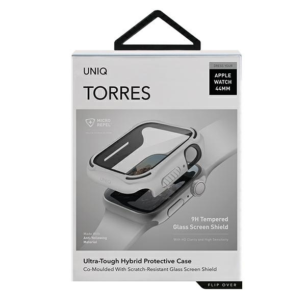 UNIQ etui Torres Apple Watch Series 4/5/6/SE 44mm. biały/dove white