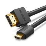 Kabel UGREEN Micro HDMI - HDMI 4K 3D 1.5m Czarny HD127