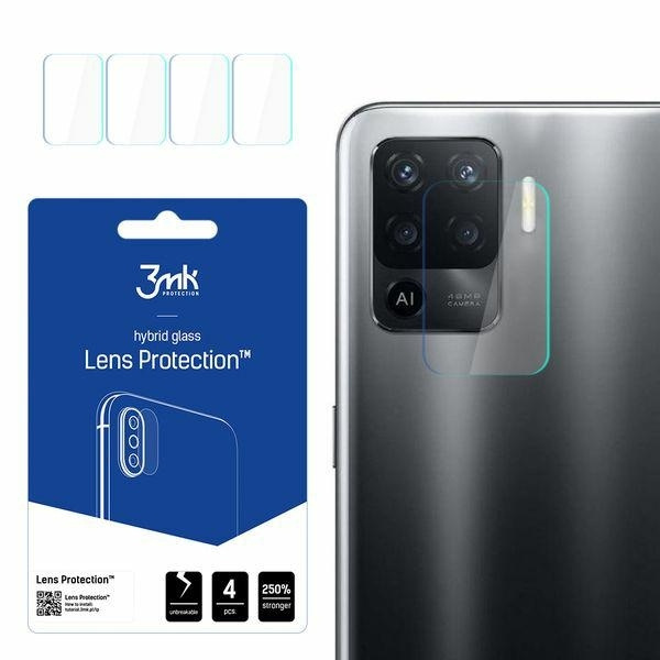 Szkło Hybrydowe 3MK Oppo Reno 5 Lite Lens Protect Ochrona Na Obiektyw Aparatu 4szt Glass