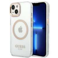 Etui GUESS Apple iPhone 14 Metal Outline Magsafe Złoty Hardcase