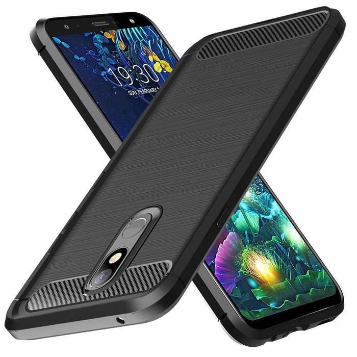 Etui LG K40 Carbon Silikon Pokrowiec