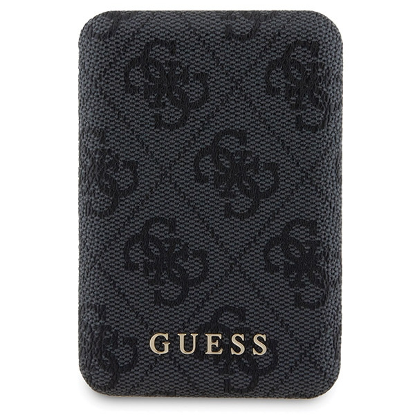 Zestaw Guess GUBPM5N614GEMGK iPhone 11 6.1" hardcase + Powerbank 5000mAh MagSafe czarny/black 4G Metal Logo