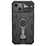 Nillkin CamShield Armor Pro Case etui iPhone 14 pancerny pokrowiec podstawka ring czarny