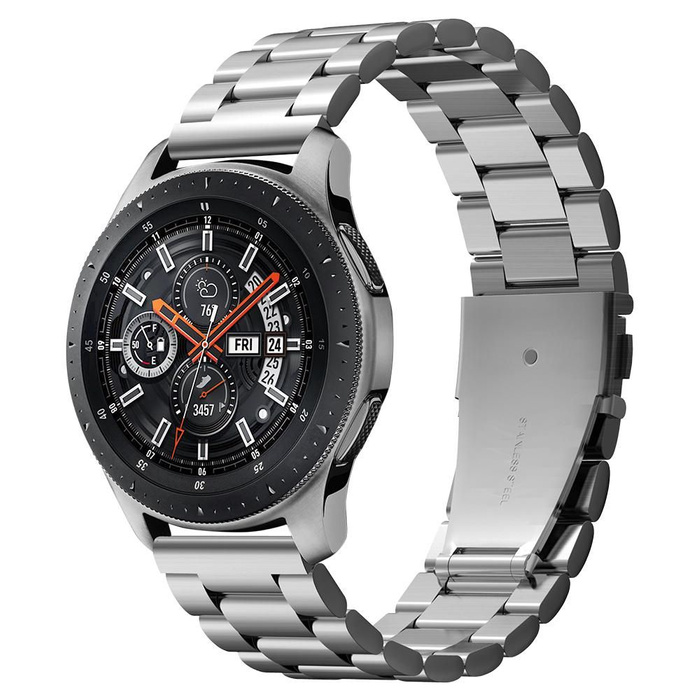 Bransoletka Pasek SPIGEN Samsung Galaxy Watch 46mm SM-R800 Modern Fit Band Srebrna