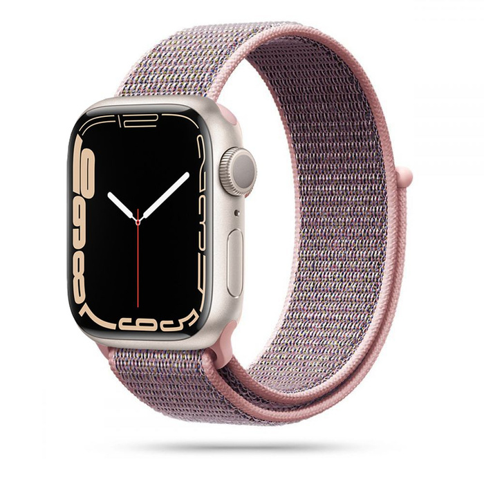 Pasek TECH-PROTECT Nylon Apple Watch 1/2/3/4/5/6 (38/40MM) Pink Sand Różowy