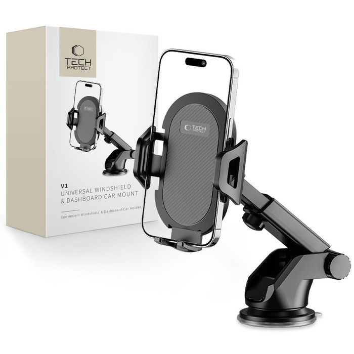 Uchwyt TECH-PROTECT Universal Car Mount Black Czarny