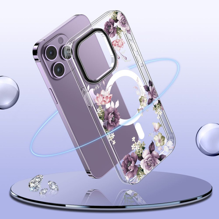 Etui Tech-protect Magmood Magsafe iPhone 15 Pro Max Spring Floral Case