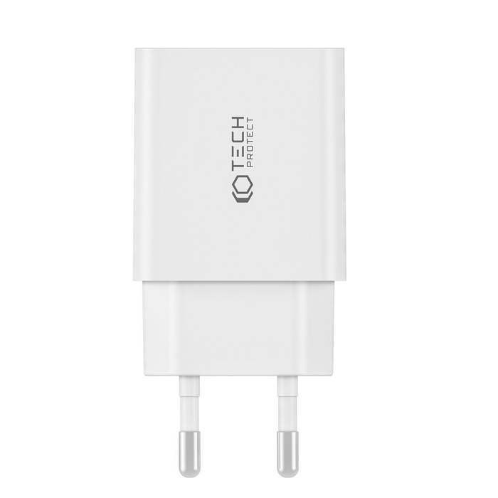 Tech-protect C35w 2-port Network Charger Pd35w + Lightning Cable White