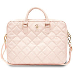 Guess Torba GUCB15ZPSQSSGP 16" różowy/pink Quilted 4G