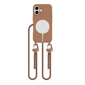 ETUI TECH-PROTECT MAGNECKLACE MAGSAFE IPHONE 16 CHOCOLATE BROWN