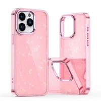 Etui Glitter Case na iPhone 16 Pro - różowe z brokatem