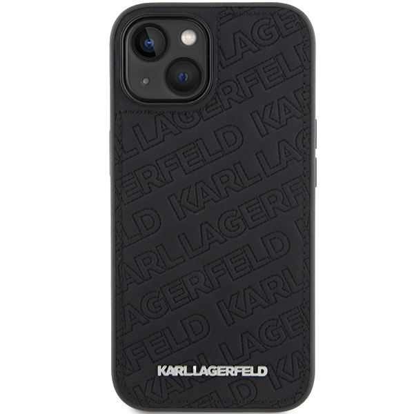 Etui Karl Lagerfeld KLHCP15MPQKPMK iPhone 15 Plus 6.7" czarny/black hardcase Quilted K Pattern Case