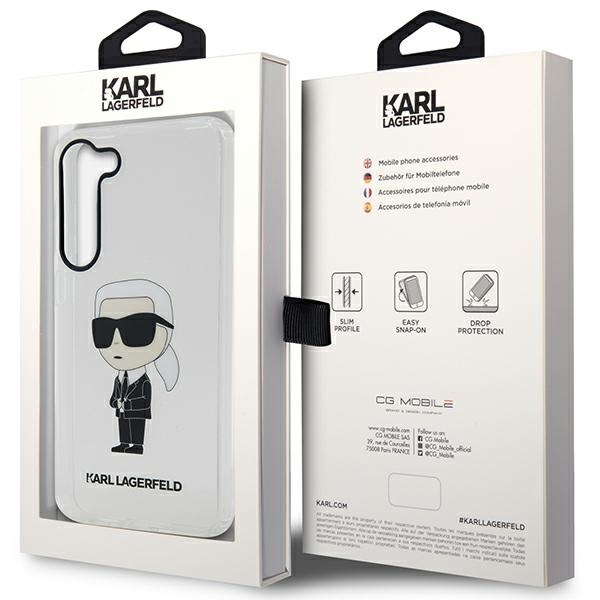 Etui Karl Lagerfeld Klhcs23shniktct S23 S911 Transparent Hardcase Ikonik Karl Lagerfeld Case