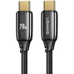 USAMS Kabel pleciony U82 USB-C na USB-C 2m 240W PD 3.1 Fast Charging czarny/black SJ581USB01 (US-SJ581)