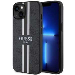 Etui Guess GUHMP14SP4RPSK iPhone 14 6,1" czarny/black hardcase 4G Printed Stripes MagSafe Case