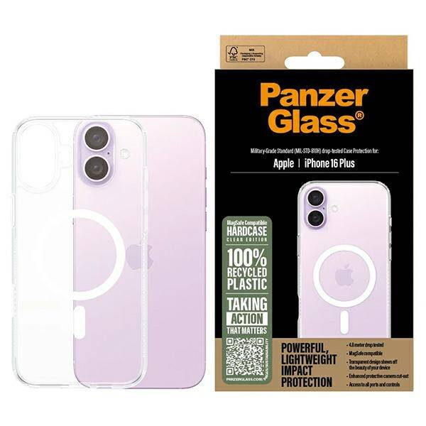 Etui PanzerGlass HardCase iPhone 16 Plus 6.7" biały/white MagSafe 1293