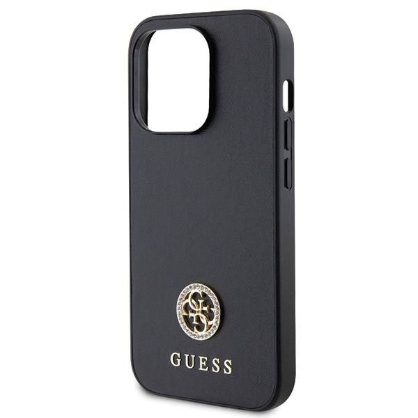 Etui Guess GUHCP13LPS4DGPK iPhone 13 Pro 6.1" czarny/black hardcase Strass Metal Logo Case