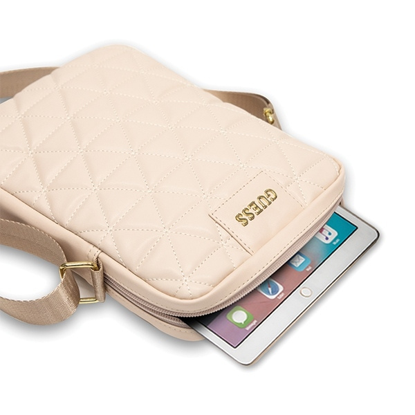 Torba GUESS Tablet 10 Bag Quilted Różowy