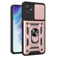 Etui Hybrid Armor Camshield etui do Samsung Galaxy A54 5G pancerny pokrowiec z osłoną na aparat różowe Case