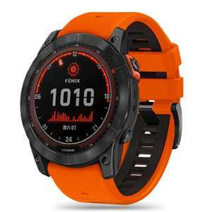 Pasek Tech-protect Iconband Pro Garmin Fenix 3 / 5x / 3hr / 5x Plus / 6x / 6x Pro / 7x Orange/black