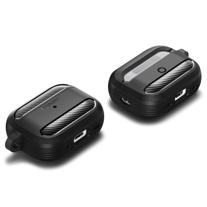 Etui Spigen Rugged Armor Apple Airpods Pro 1 / 2 Matte Black Case