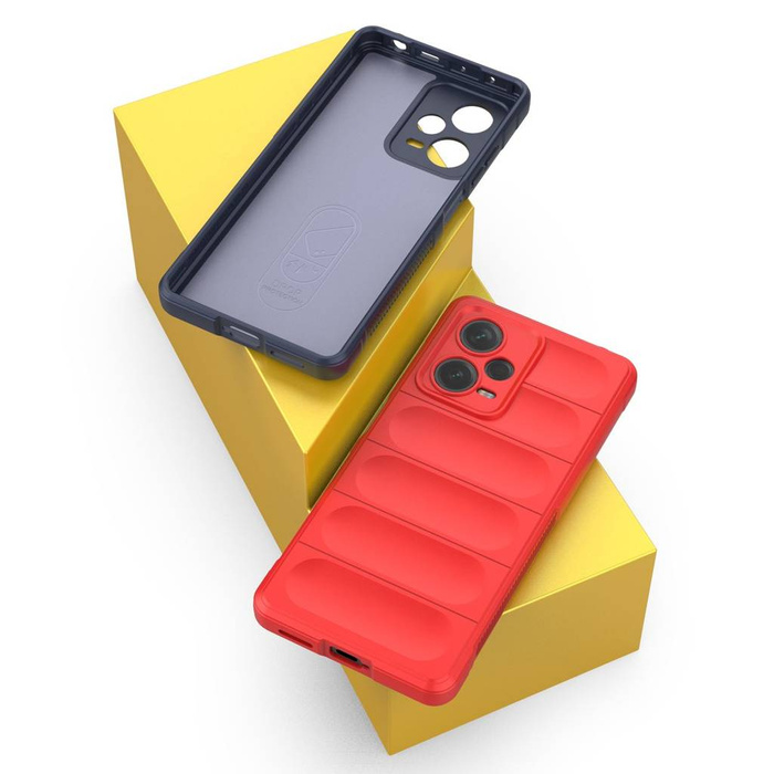 Etui Magic Shield Case etui do Xiaomi Redmi Note 12 Pro+ elastyczny pancerny pokrowiec czerwone Case