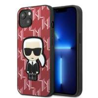 Etui Karl Lagerfeld Klhcp13spmnikpi iPhone 13 Mini 5,4" Hardcase Czerwony/red Monogram Ikonik Patch Case